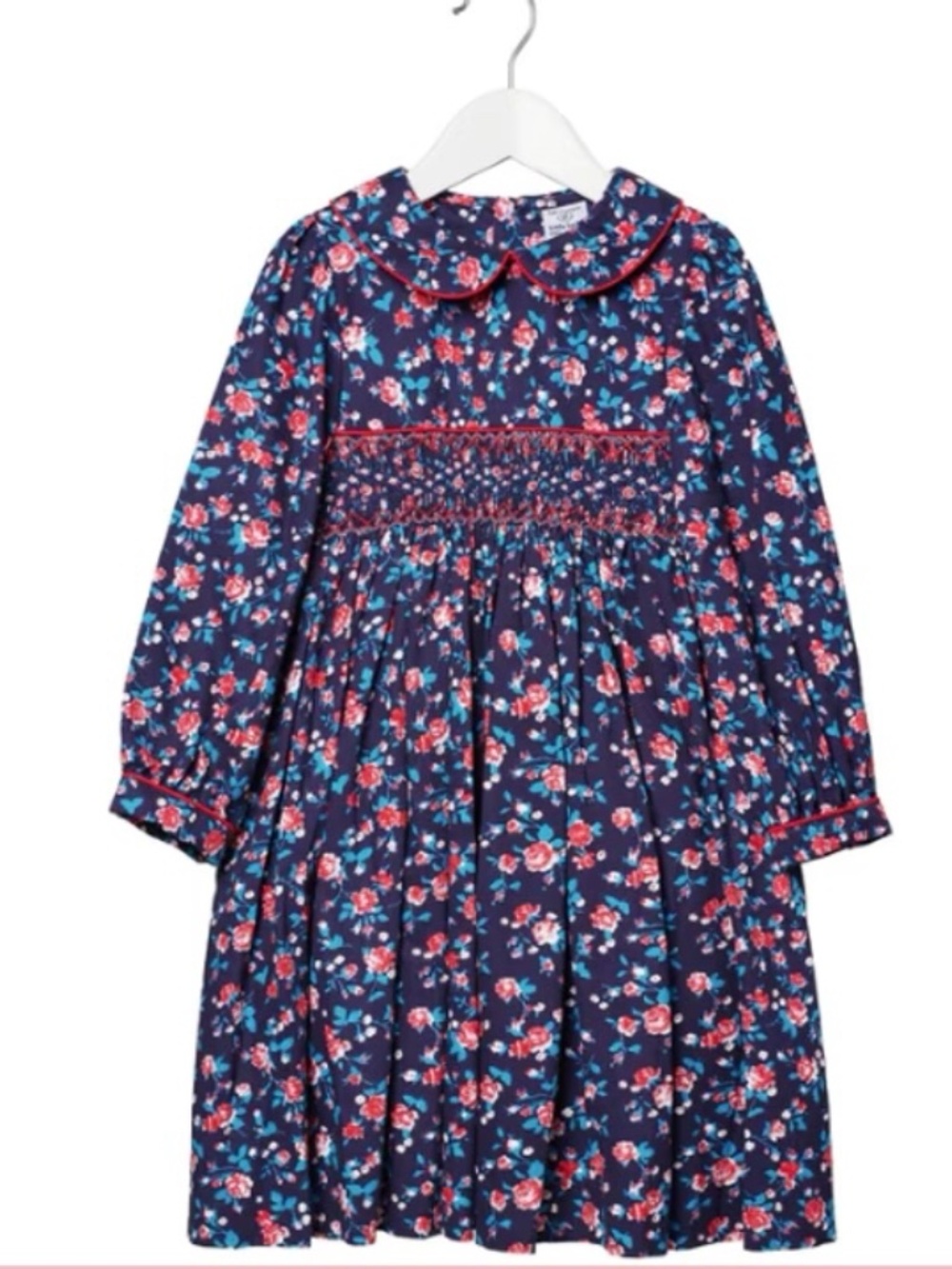 Little Larks floral blue dress